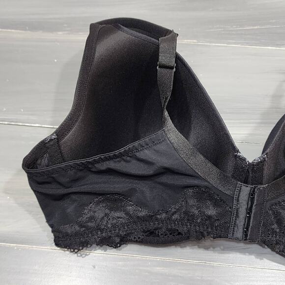 Cacique Bra 44C Lightly Lined Underwire Black - Picture 4 of 9